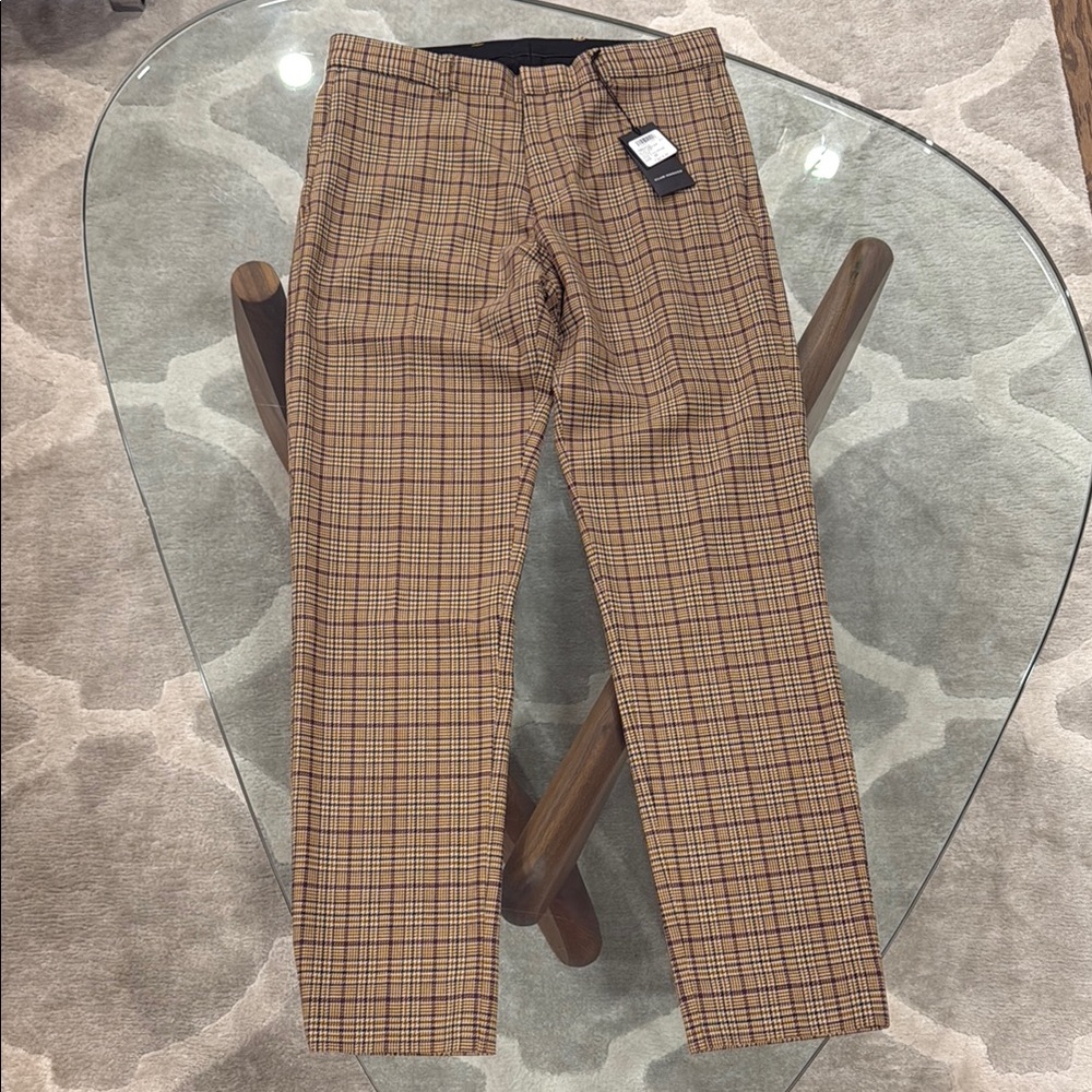 Club Monaco Tan and Brown Dress Pants